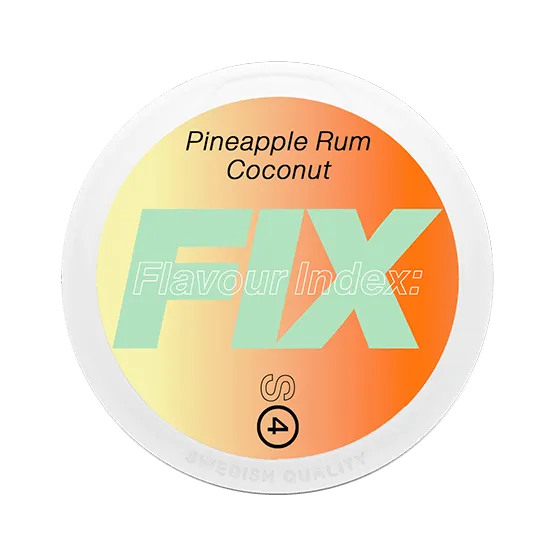 FIX Pineapple Rum Coconut #4 - Vitt snus online