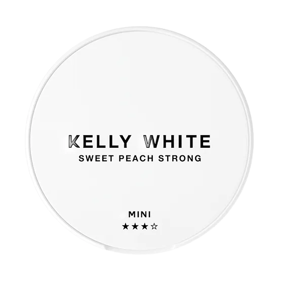 Kelly White Sweet Peach Mini Strong - Vitt snus online