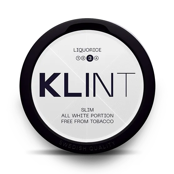 Klint Liquorice Slim Strong - Vitt snus online