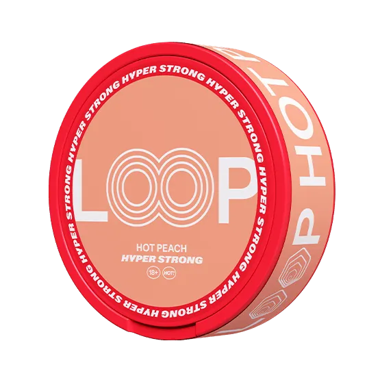 Loop Hot Peach Hyper Strong - Vitt snus online