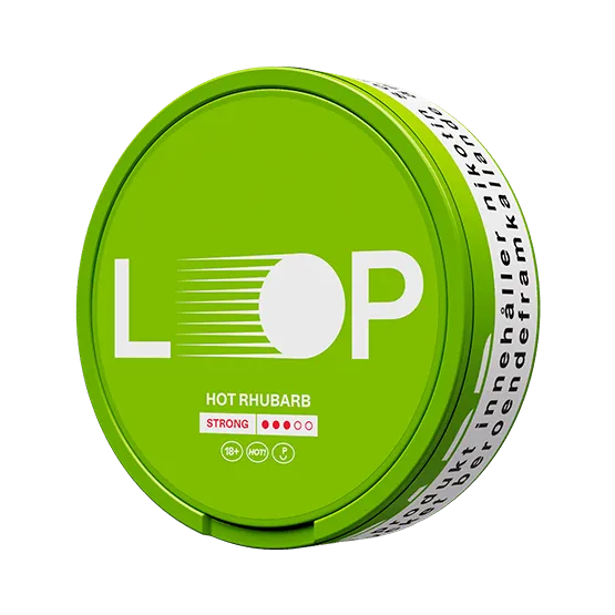 Loop Hot Rhubarb Strong - Vitt snus online