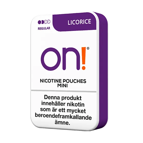On! Licorice 3 mg - Vitt snus online