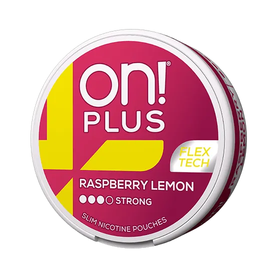 On! Plus Raspberry Lemon Strong - Vitt snus online