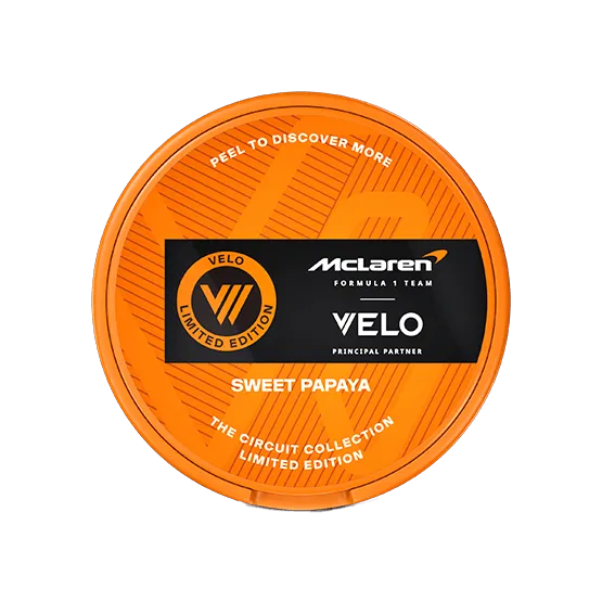 VELO McLaren Sweet Papaya Limited Edition - Vitt snus online