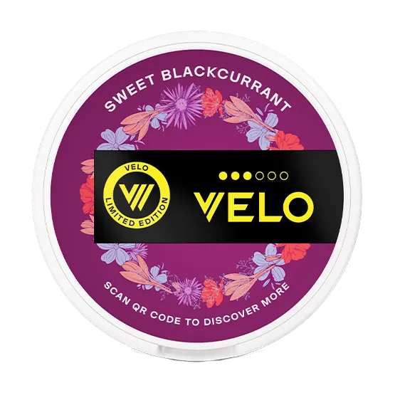 VELO Midsummer Sweet Blackcurrant Limited Edition - Vitt snus online