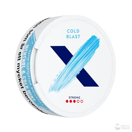 X Cold Blast Slim Strong - Vitt snus online