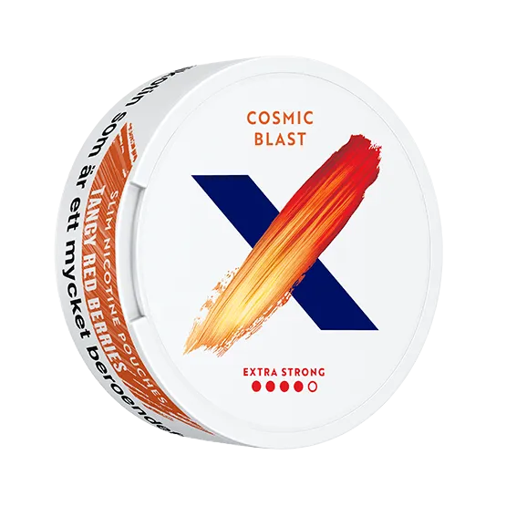 X Cosmic Blast Slim Extra Strong - Vitt snus online