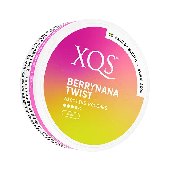 XQS Berrynana Twist Slim Strong - Vitt snus online
