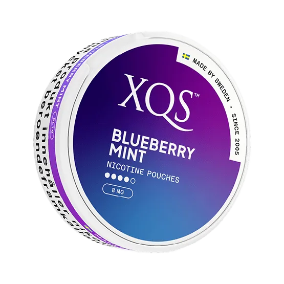 XQS Blueberry Mint Slim Strong - Vitt snus online